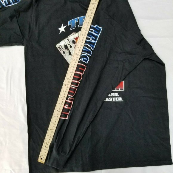 Minute to Learn Lifetime To Master Texas Hold'em Poker Royal Flush Long Sleeve - Picture 9 of 12